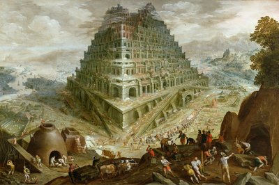 The Building of the Tower of Babel by Marten Valckenborch  the van Elder